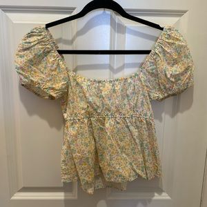 Pastel spring top worn once